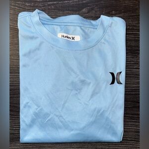 Hurley Light Blue Long Sleeve Rash-Guard